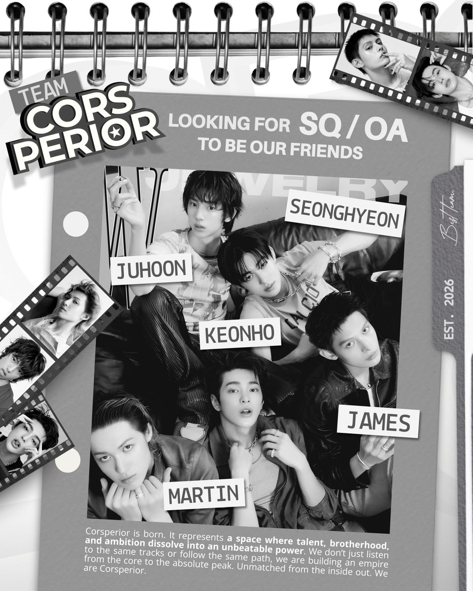 corsperior's tweet photo. ᅠ
ⓘ We color outside the lines because for us, limits don’t exist. 𝗖𝗼𝗿𝘀𝗽𝗲𝗿𝗶𝗼𝗿 is back, ready to make its mark once again. And this time, we’re looking for incredible 𝗦𝗤 &amp; 𝗢𝗔 to join us on the ride. Let’s create new stories and leave our mark together. ✶
ᅠ https://t.co/9xTBtaBQvr