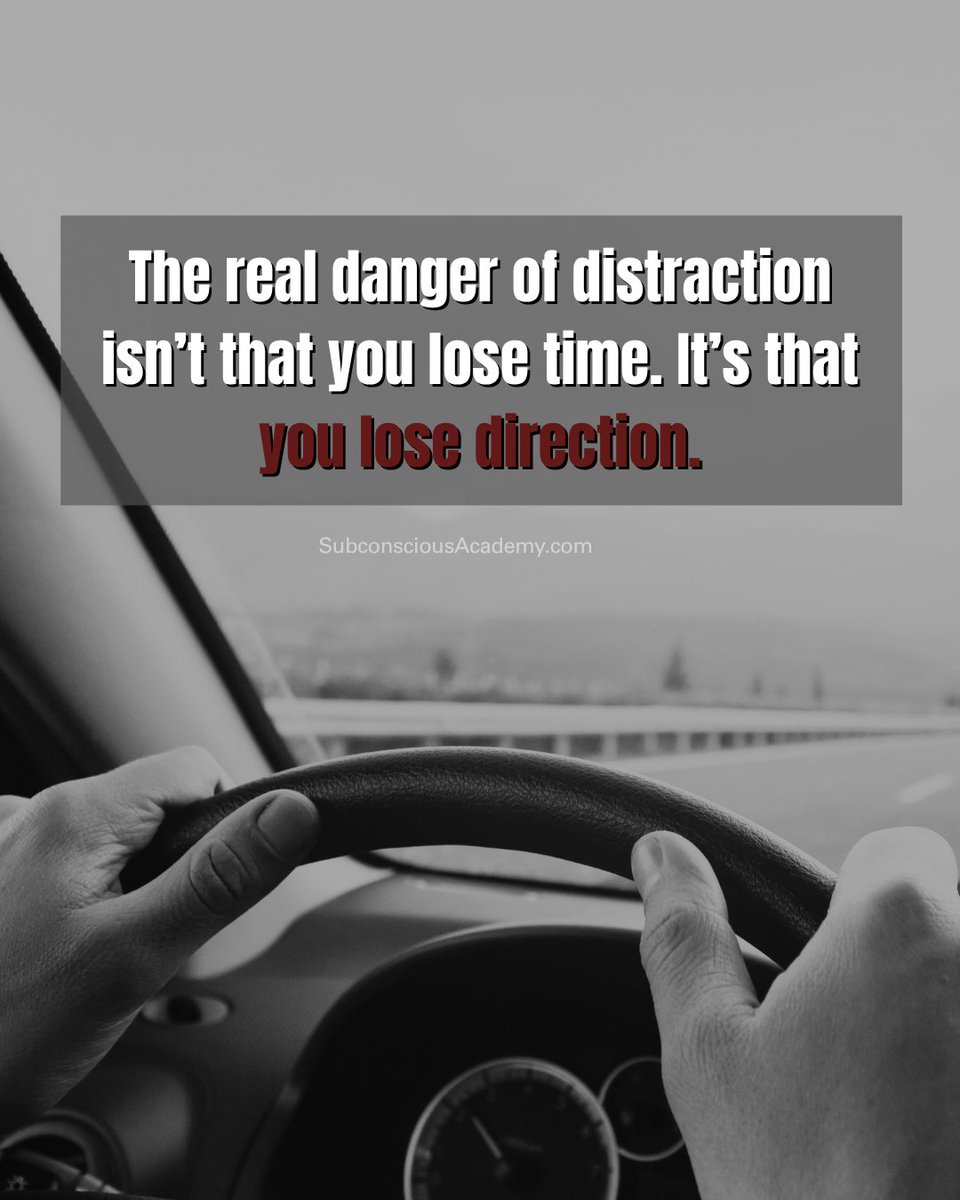 TheRyanNichols's tweet photo. I think that’s what makes distraction so easy to miss. You can be doing a lot and still not be doing what matters most. https://t.co/hTIQybdwIk