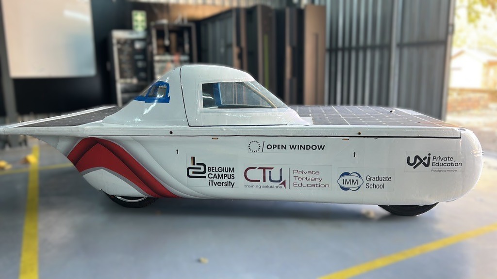 CTU_Chatz's tweet photo. Meet SOL-1. 🏎️

CTU students are combining software and engineering expertise with students from Belgium Campus iTversity, IMM Graduate School and Open Window to take on the 2026 Sasol Solar Challenge.
Innovation is officially in motion.
 https://t.co/16z1pQOduZ https://t.co/FjPPAn7r6F