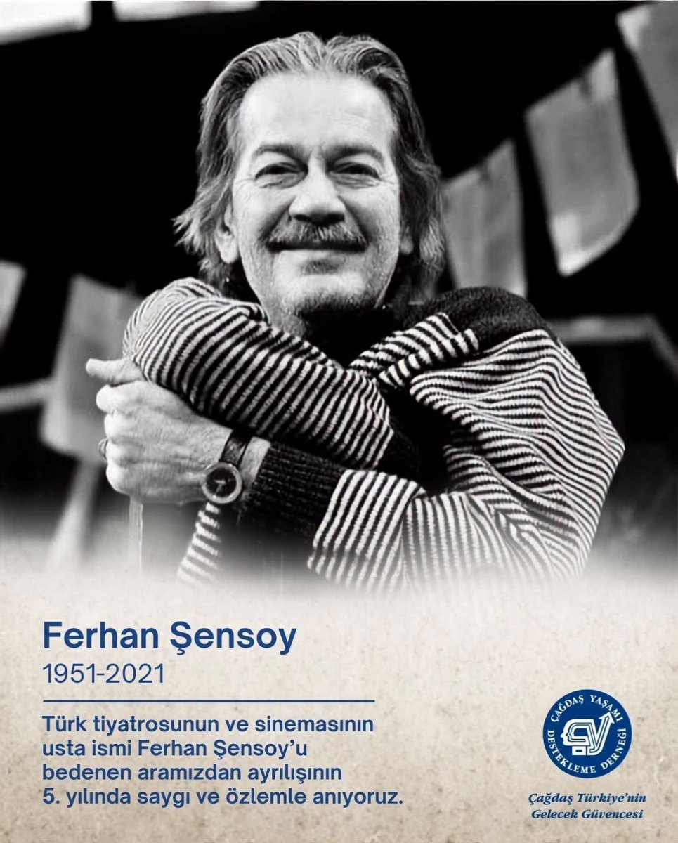 CyddAnkara's tweet photo. \Türk tiyatrosunun ve sinemasının usta ismi Ferhan Şensoy’u bedenen aramızdan ayrılışının 5. yılında saygı ve özlemle anıyoruz.

#ÇağdaşYaşamıDesteklemeDerneği https://t.co/NnYjisu8C4