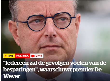 2Plot's tweet photo. Ik geef het u op een briefje, want het is heel simpel. Besparingen in de sociale zekerheid - de enige sector die er echt toe doet - krijgt @BartDeWever niet door socialisten en al zeker de vakbonden geslikt. Dus zal hijzelf zijn grote woorden moeten inslikken, want vallen kan hij niet omdat hij gebrand is op de titel van Redder des Vaderlands, pompompom.