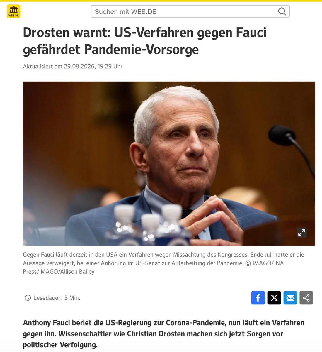 maikpi70's tweet photo. „#Drosten zeigt Verständnis für seinen Kollegen. "#Fauci ist Prototyp des seriösen Wissenschaftlers…“
https://t.co/kzAdskkvv1 https://t.co/1KnHrSSa62