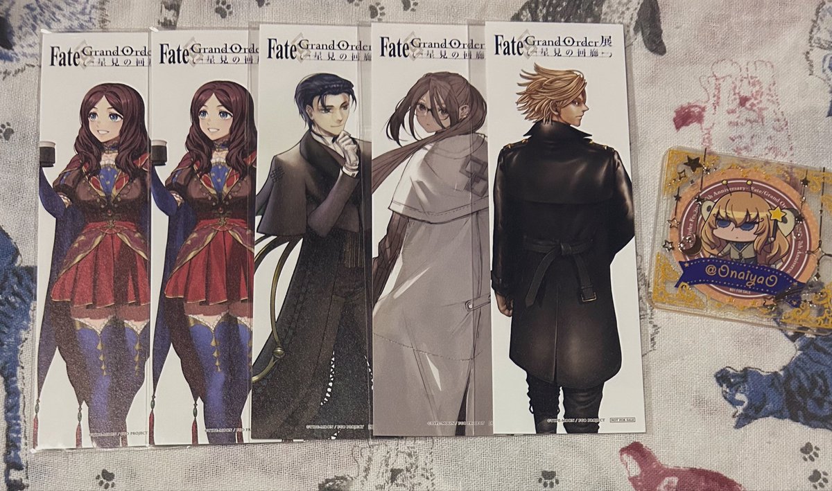 0naiya0's tweet photo. 【交換】FGO 星見の回廊　ブックマーカー

譲→画像(ダヴィンチ/ホームズ/ヒナコ/デイビット)
求→キリシュタリア

宜しくお願い致します https://t.co/r2hwGcYXgB