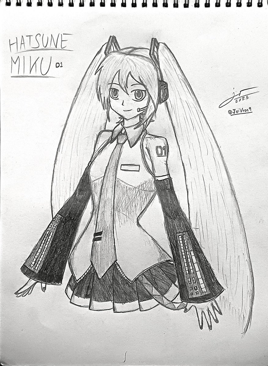 JeiVron9's tweet photo. Reposting this Hatsune Miku drawing because it's her birthday today! :D 🩵🩵🩵 

Happy Birthday to this iconic Vocaloid idol! ^w^ ✨️🩵🩵🩵🎂🎉
#hatsunemiku #vocaloid https://t.co/hky25wi1o2