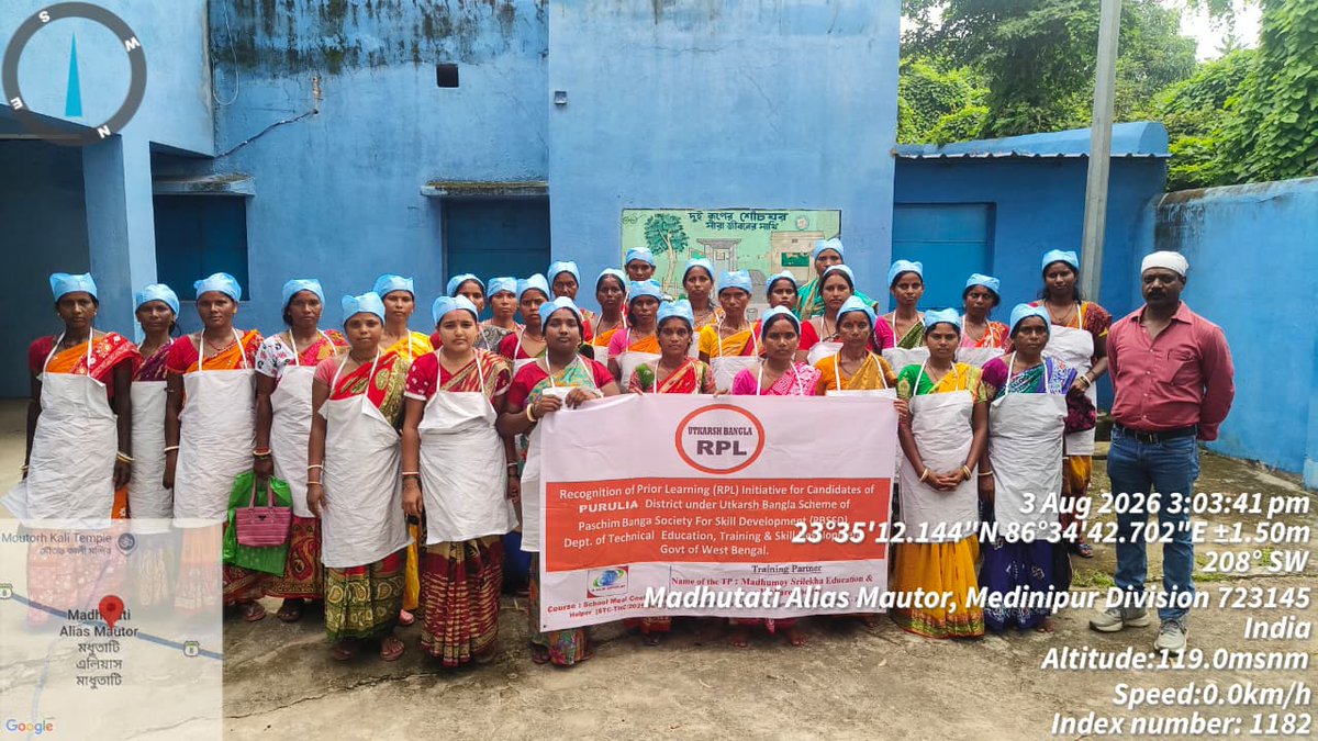 ukbprl's tweet photo. RPL Training for School Meal Cook-cum-Helpers has commenced at Raghunathpur-II Development Block, Purulia, under Utkarsh Bangla, implemented by Madhumoy Srilekha Education &amp; Welfare Society, promoting skilled, safe, and hygienic meal preparation.
#PBSSD
#SKILLINDIA
#RPL2026 https://t.co/vlIsCdWlxd