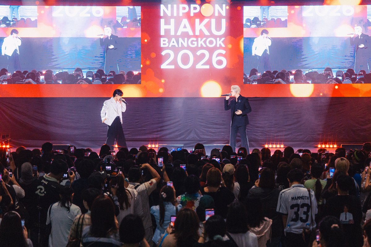 ThaiHyper's tweet photo. WOLF HOWL HARMONY、日タイ友好への貢献で「Thailand–Japan Friendship Honorary Award 2026」受賞［バンコク日本博2026］ 

WOLF HOWL HARMONYが、2026年8月28日（金）から30日（日）までタイ・バンコクで開催された「バンコク日本博2026（NIPPON HAKU BANGKOK 2026）」に出演し、「Thailand–Japan Friendship Honorary Award 2026」を受賞しました。オープニングセレモニーではPSYCHIC FEVERの小波津志とともにテーマソング「วาดฝัน 2026（未来を描いて）」を披露し、翌29日夜のメインステージではタイの人気楽曲のカバーを含む全11曲を届けました。
https://t.co/oiT8TV4Djq 

@WOLFHOWLHARMONY @NIPPONHAKU