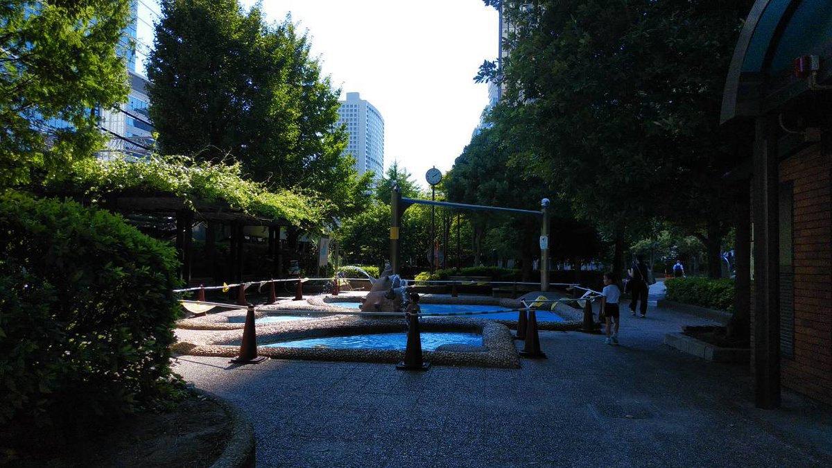 yukomasuda's tweet photo. 本芝公園(雑魚場跡)（ inspired by 『Earth Diver』） https://t.co/0HgsPLmmN2