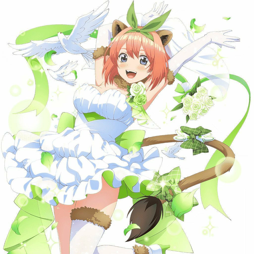 yotuba0613's tweet photo. 明日からも猫化続けるにゃん、ごとよめコラボが終わる15日までにゃん、でも本当は一生猫化していたいにゃん、猫化続けるかやめるかアンケートは14日にやるにゃん、把握よろしくにゃん
 #五等分の花嫁 https://t.co/0sy4iSnBR4