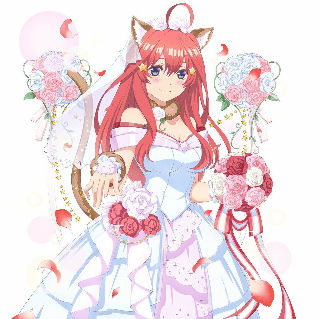 yotuba0613's tweet photo. 明日からも猫化続けるにゃん、ごとよめコラボが終わる15日までにゃん、でも本当は一生猫化していたいにゃん、猫化続けるかやめるかアンケートは14日にやるにゃん、把握よろしくにゃん
 #五等分の花嫁 https://t.co/0sy4iSnBR4