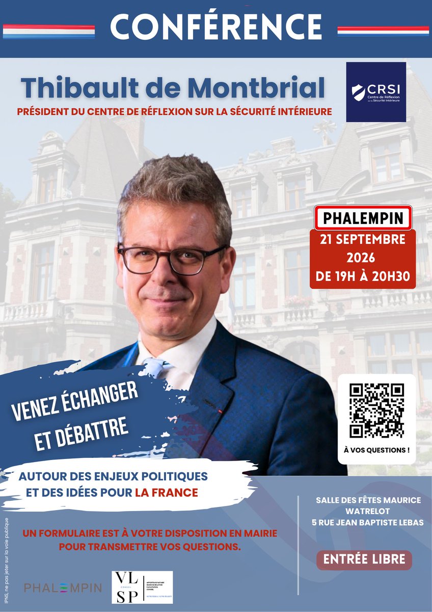 LegrouxVincent's tweet photo. Les amis @MontbrialAvocat sera dans les @hautsdefrance le 21 septembre à #Phalempin en soirée .
Venez échanger et débatte autour des enjeux politiques et des idées pour la France 🇫🇷 🎉@CRSI_Paris @MontbrialAvocat @departement59 @prefet59 🎉 https://t.co/QHIMMp8OFQ