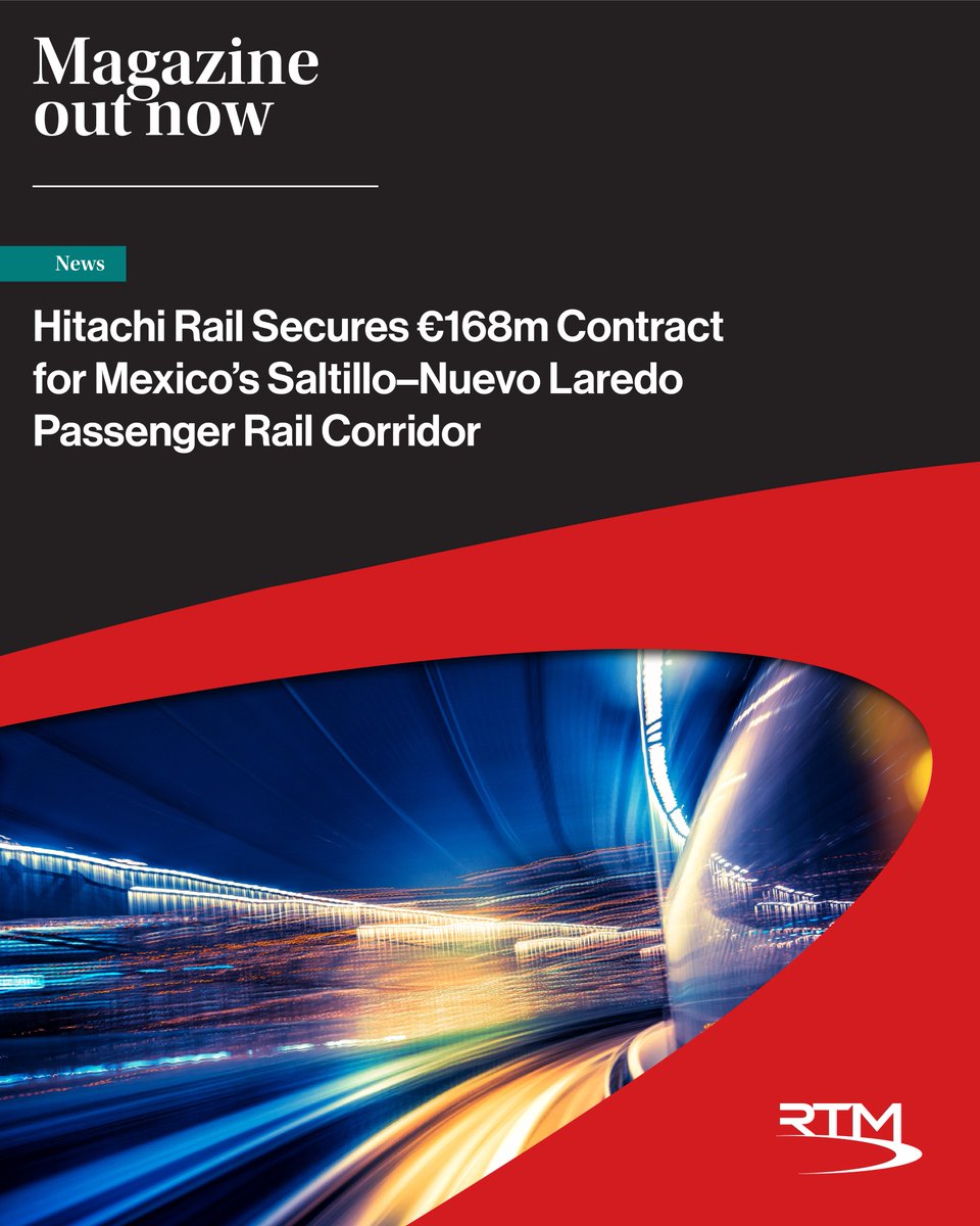 thertmnews's tweet photo. @HitachiRailENG has secured a โฌ168m contract to deliver railway systems for Mexicoโs Saltillo-Nuevo Laredo passenger rail corridor.
The project includes ETCS Level 1, telecoms, SCADA and control centre technology.
Read more ๐ https://t.co/xBVMQRpFzh
#RailTech #ETCS #PassengerRail #Mexico