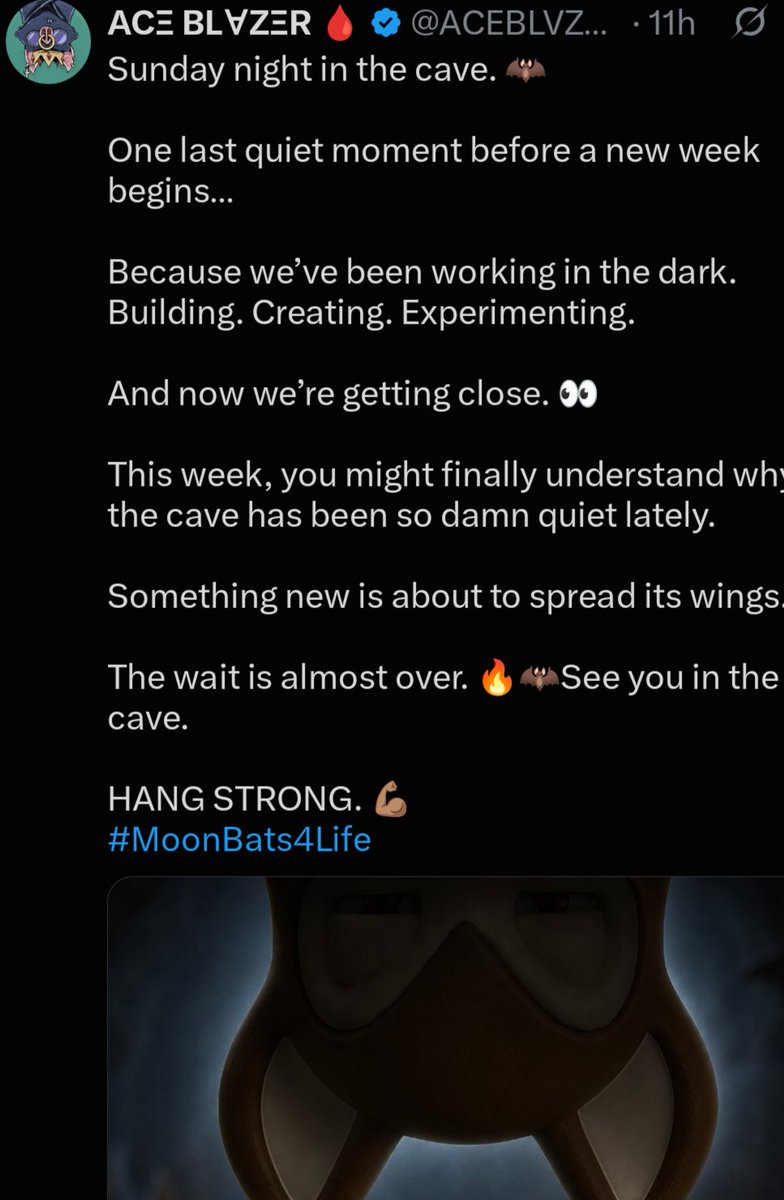 MoonbatsCurse's tweet photo. Hey @gurupa_eth and most of the @Moonbats team the 3d collection is going live. It's time for you to wake up for 30 days. After that the project will go back to hibernation for Couple of years. Would you invest knowing the team is part time? People want more. @MoonBatsMFC https://t.co/Rs49inCXZ6