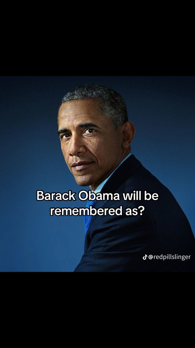 IVANKA___Q's tweet photo. Barack Obama will be remembered as ? https://t.co/GRvbVo0FlT