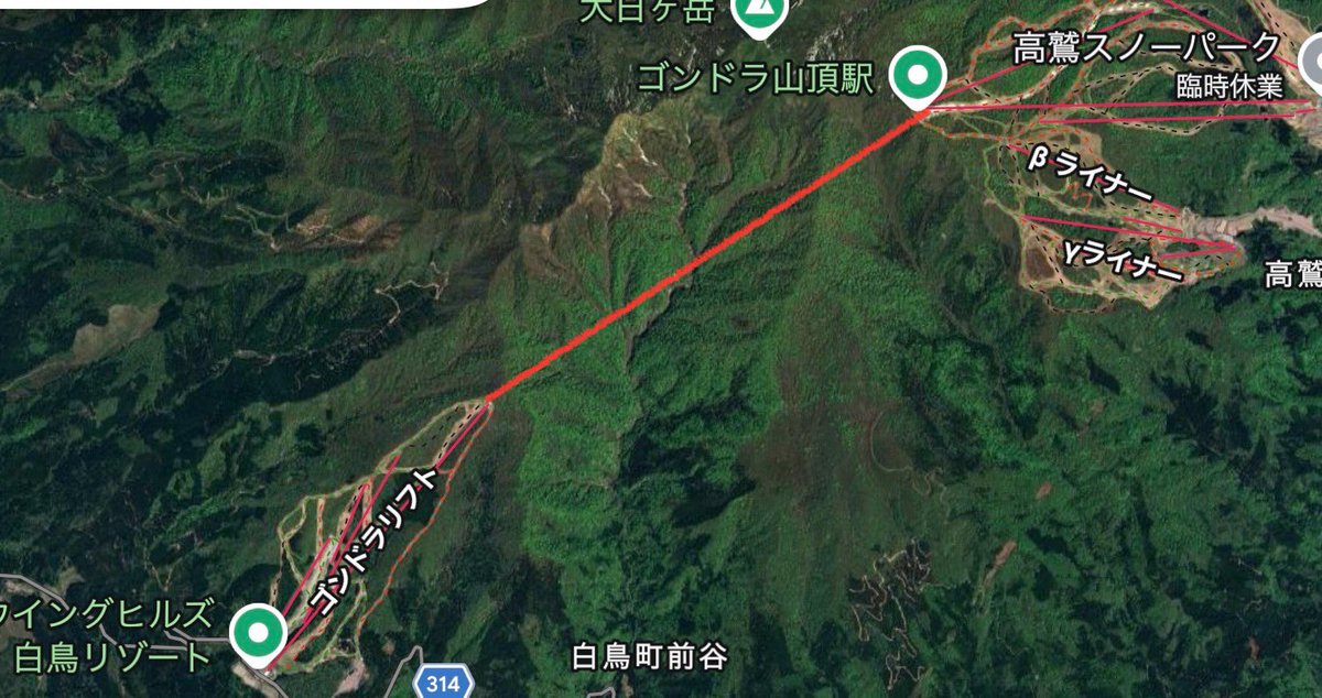 snowsp011p's tweet photo. ぼくのかんがえたさいきょうのスキー場。

こことここを繋げば🫢 https://t.co/9UnCVS2qc7
