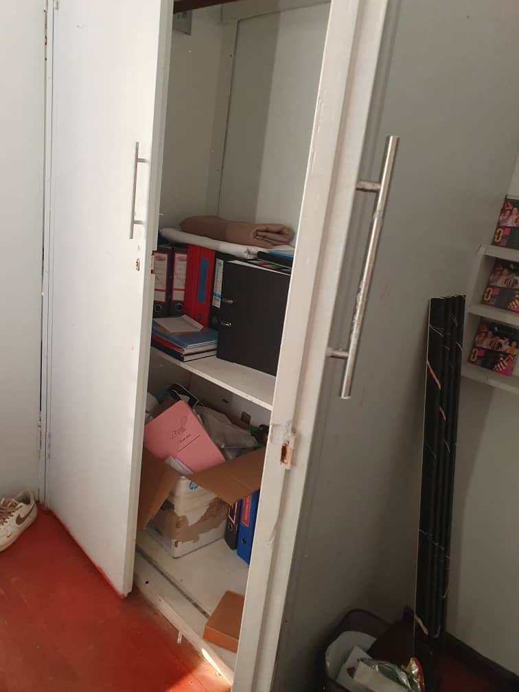 The_Tonga_Queen's tweet photo. Today thieves broke into our offices in Bulawayo they stole the following
- Canon R5 , lenses, lighting, mics and tripod
- 2 laptops (Dell Pro & Asus Core i7)
- Broke the safe and stole Cash 
- Skeen Fotofinder
- Damade doors and windows
- Vandalised medical consumables, desks  and stationery
- Projector
- External hard drives 
We are down, we have come so far to build our organisation serving communities. This is going to negatively impact our work. 😭😭😭😭. We will have to halt operations until we get back up on our feet. 5 years of investiment down the drain.