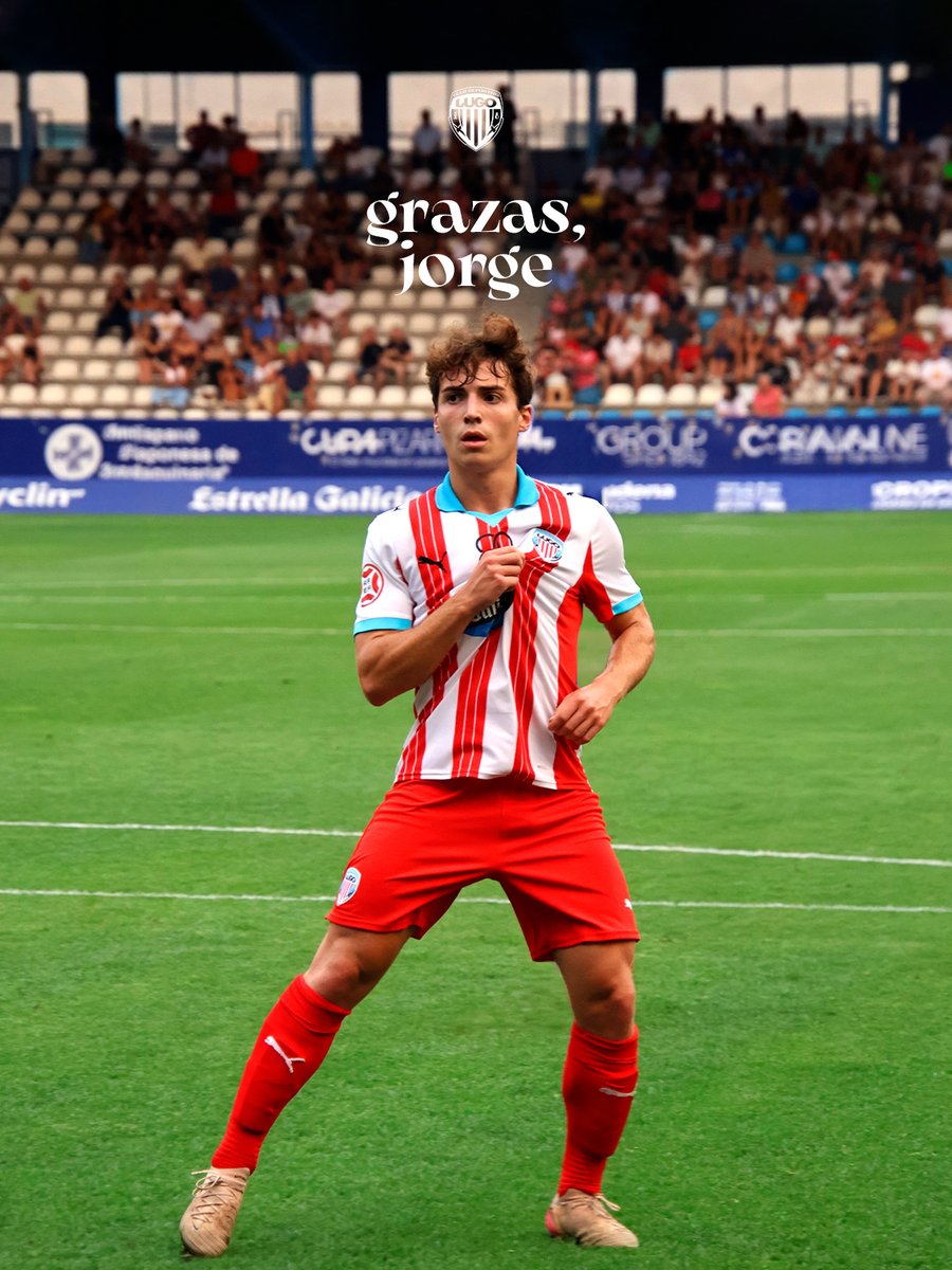 CDeportivoLugo's tweet photo. 🤝 O #CDLugo acorda o traspaso de Jorge González ao @CDMirandes.

O club quere agradecer de maneira especial a Jorge González todos estes anos de traballo, compromiso e dedicación defendendo o noso escudo, desde os seus primeiros pasos na canteira ata a súa etapa como xogador do primeiro equipo.

𝑳𝒖𝒈𝒐 𝒔𝒆𝒎𝒑𝒓𝒆 𝒔𝒆𝒓𝒂́ 𝒂 𝒕𝒖́𝒂 𝒄𝒂𝒔𝒂.

#GrazasJorge
#ForzaLugo