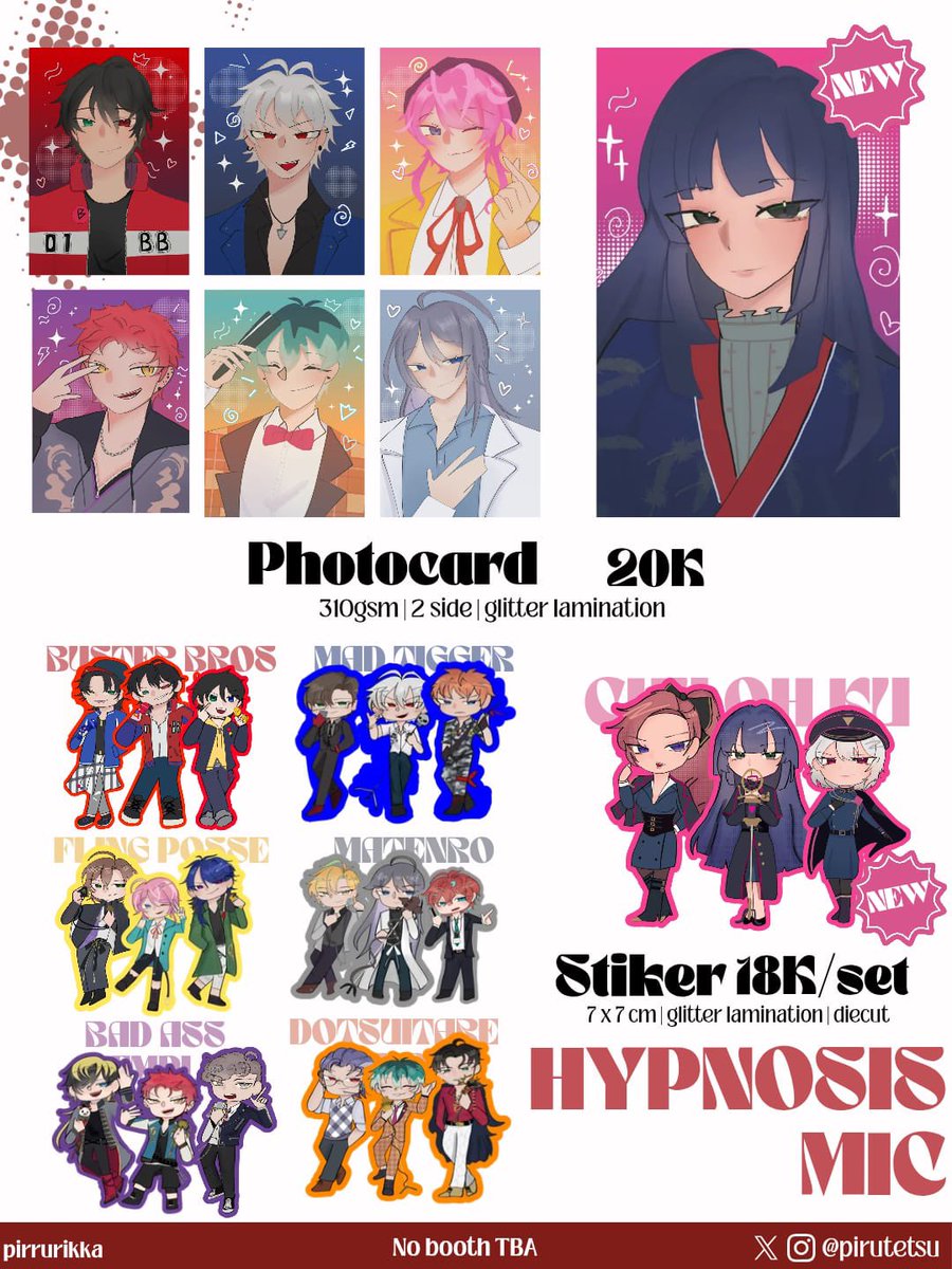 pirutetsu's tweet photo. ♡ and ↻ are appreciated!
pirtsu and yukii #CF23 pre-order ! 

📍pirrurikka (no booth tba) 
🗓️ 31 aug - 10 sep 
🛒pick up (both days)
˚⟡˖ aikatsu ˚⟡˖ hypnosis mic ˚⟡˖ project sekai ˚⟡˖ enstars

🔗 https://t.co/5l0VKAlmMk 

[1/2] 

#comifuro23 #comifuro23catalogue https://t.co/ASjPDoGsU7