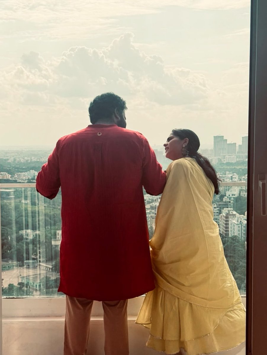 FilmyFocus's tweet photo. #KavyaKalyanram and #KalaBhairava make it official! The couple has announced their relationship, marking the beginning of a beautiful journey together. ❤️✨

1/3 https://t.co/S12keE8HAH