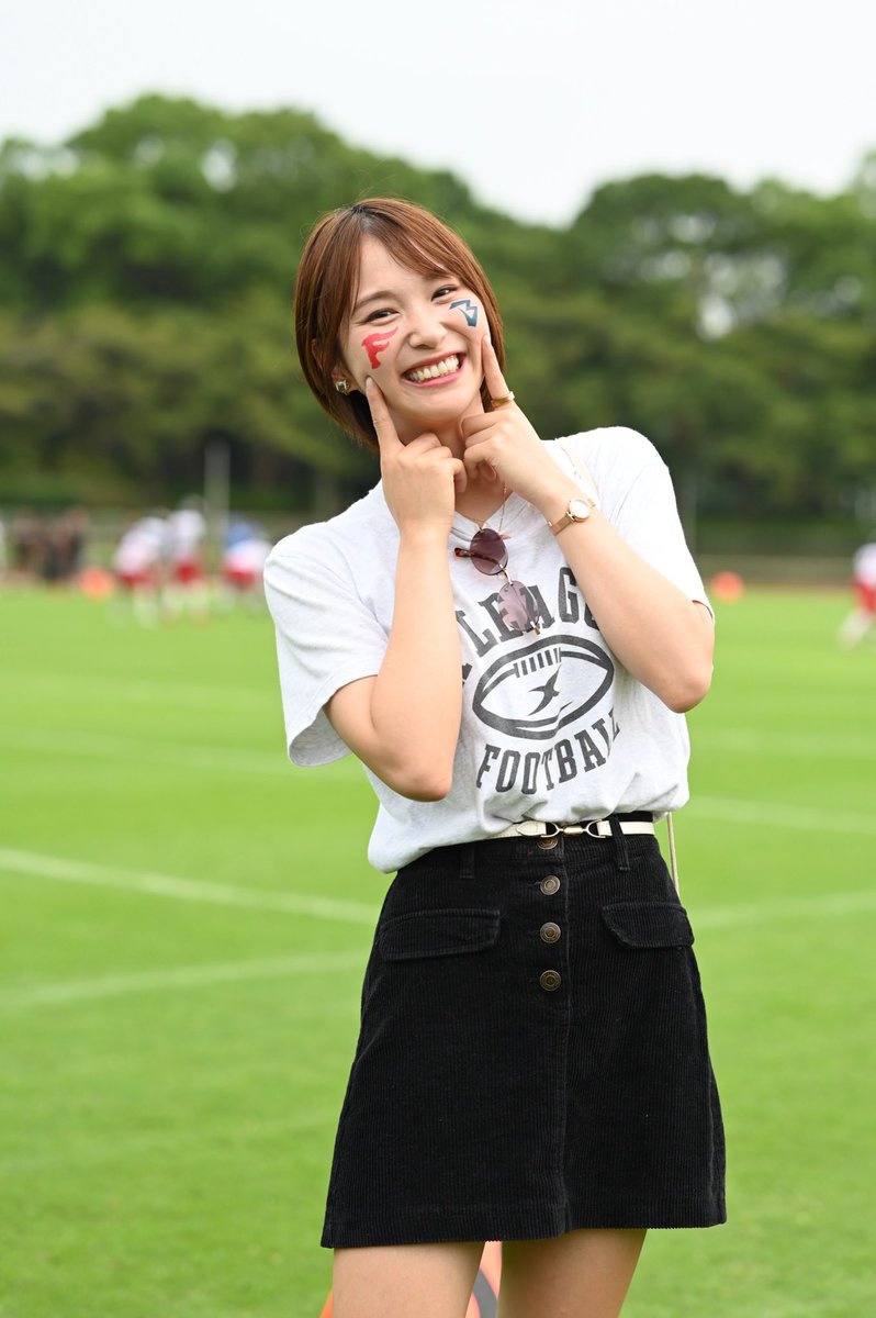 himeko_matsu_'s tweet photo. 昨日の試合！フェイスペイントあると気分も上がる🏈 https://t.co/HDoacoapma