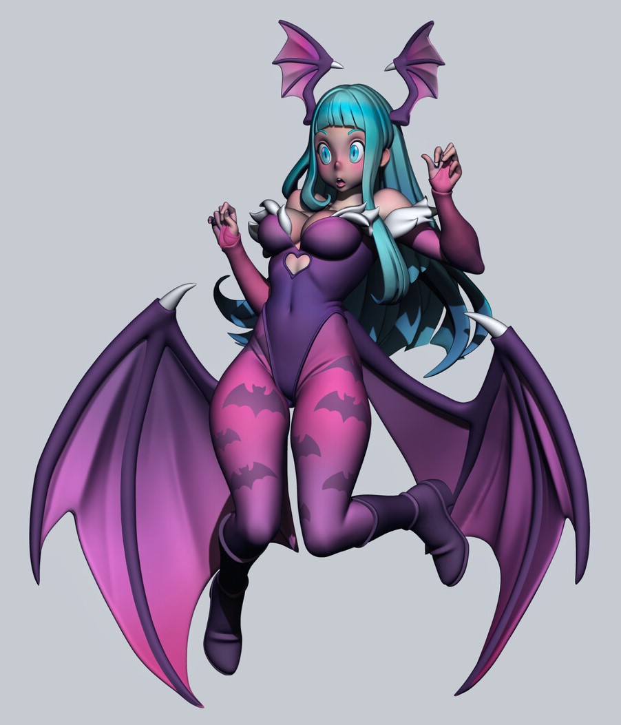 Placety43's tweet photo. Morrigan fanart https://t.co/vRtsu0btTb