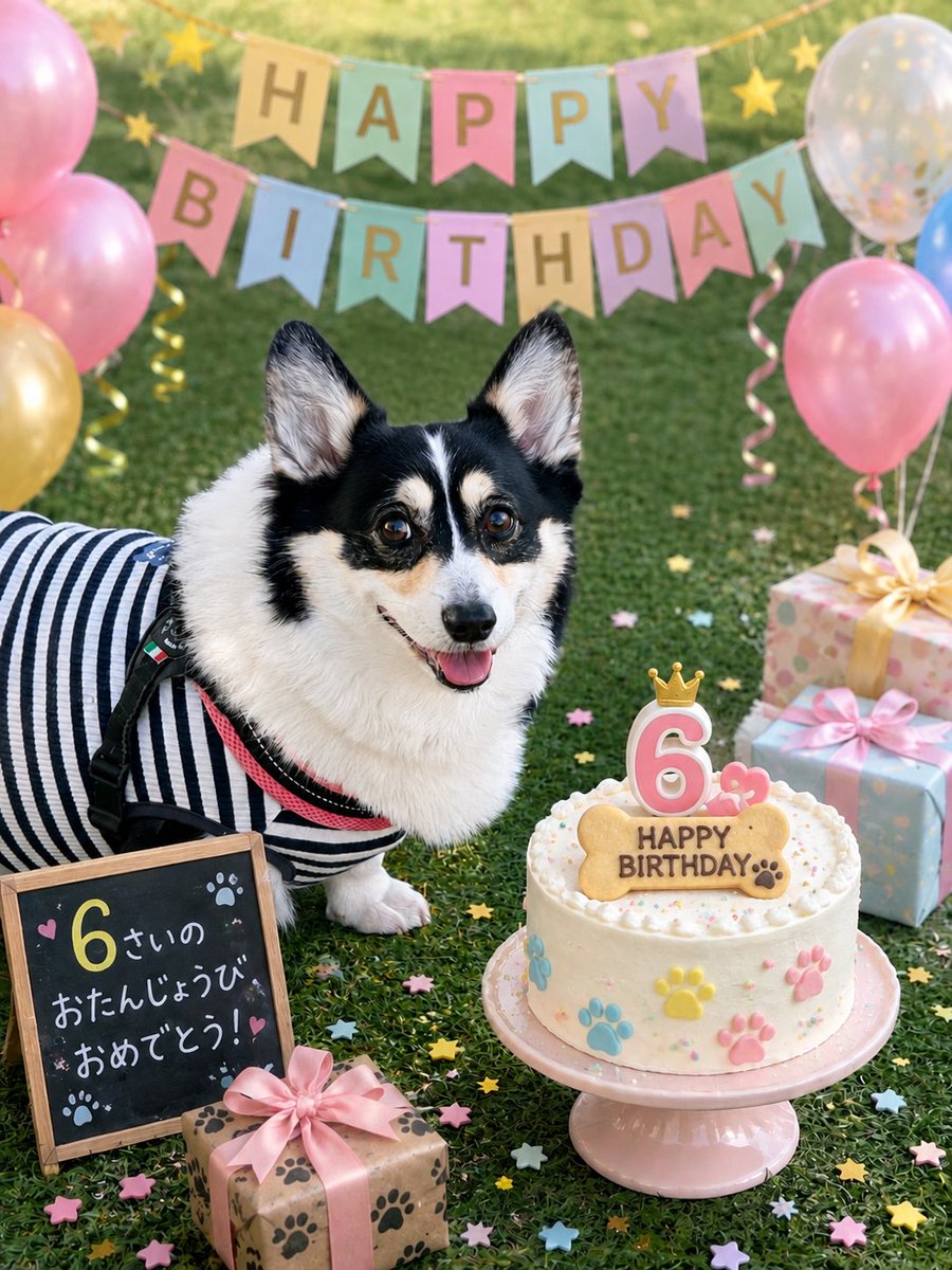 rone_rimu's tweet photo. 9/1ろね6歳の誕生日を迎えました����
 #コーギー #誕生日 https://t.co/MlCsjPtzxk