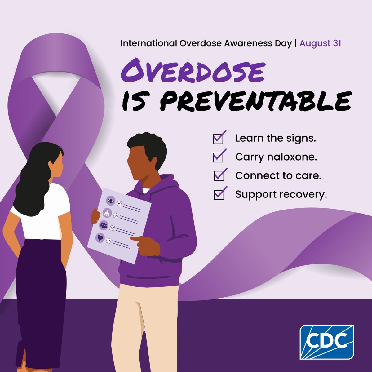 NCDistrict's tweet photo. Overdose is preventable, and every one of us can help save a life. This International Overdose Awareness Day, let’s keep the conversation going! Every action matters. Every life matters. #NCDHD #IOAD2026 #25YearsStillNeeded #EndOverdose https://t.co/ALgOSq6a38