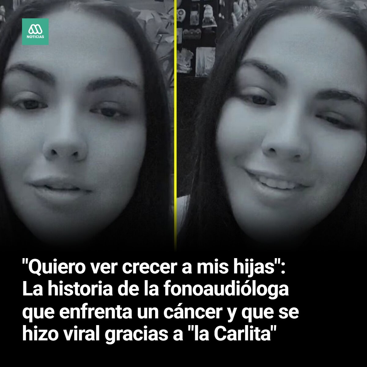 meganoticiascl's tweet photo. Karina Reyes, fonoaudióloga y madre de dos niñas, enfrenta un colangiocarcinoma intrahepático y busca reunir $330 millones para costear su tratamiento. https://t.co/7CMDij0gS8