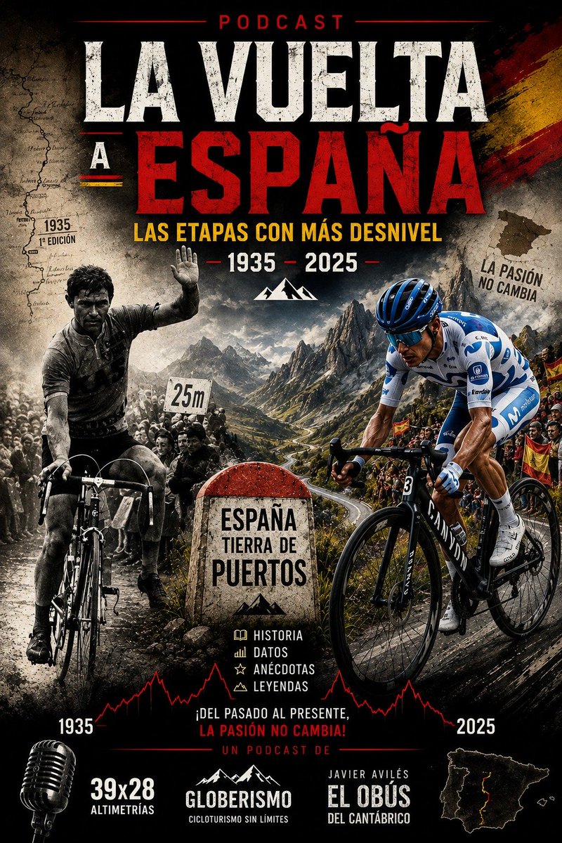 OperacionPuerto's tweet photo. Hemos grabado un programa especial sobre las etapas con más desnivel de la Vuelta a España.
Entre hoy y mañana estará disponible en iVoxx. https://t.co/Jfg1npeE7V