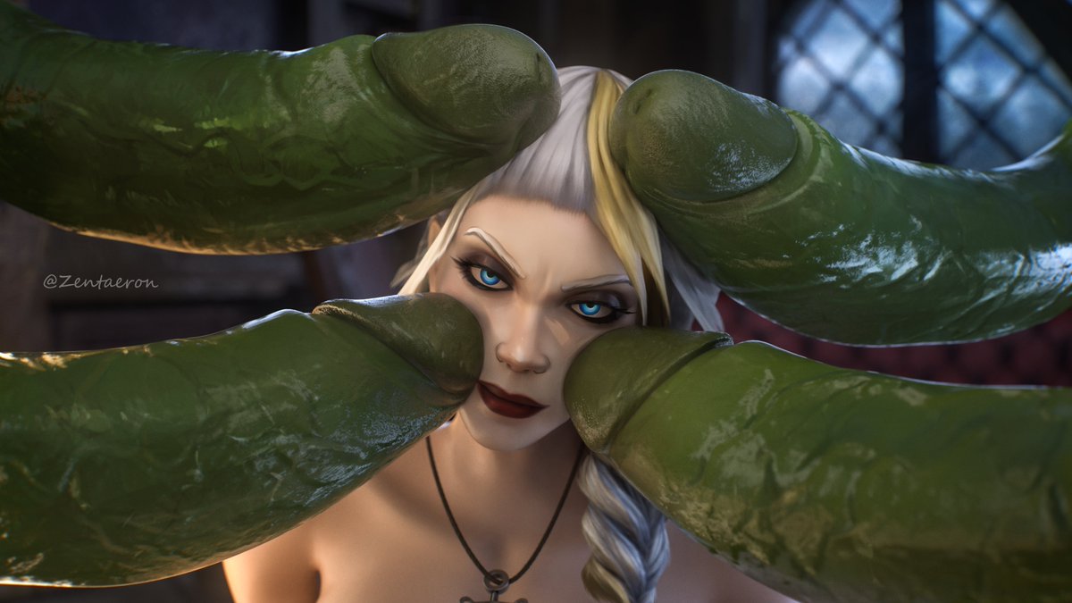 Zentaeron's tweet photo. Jaina is not amused... 

Thought I'd join on this too

If you like it, consider reposting, it really helps! 
And if you really like it and want to see exclusive swaps of some scenes, you could subscribe on SStar❤️ https://t.co/CE72UV2kRV