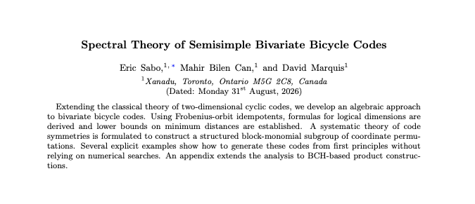 Finding high-performing bivariate bicycle codes has historically meant running exhaustive…