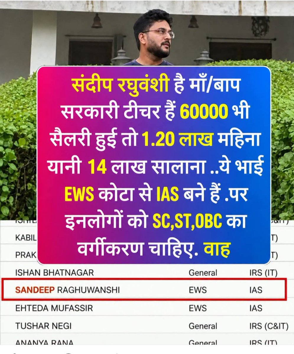 SavitaK74929291's tweet photo. गरीबी को आधार बना कर लाया गया ईडब्लूएस आरक्षण का गरीबी से कोई लेना-देना नहीं।ये आरक्षण के नाम पर महाफ्रॉड है।
#ईडबलूएस_आरक्षण_समाप्त_करो https://t.co/i3h5MAhMNE