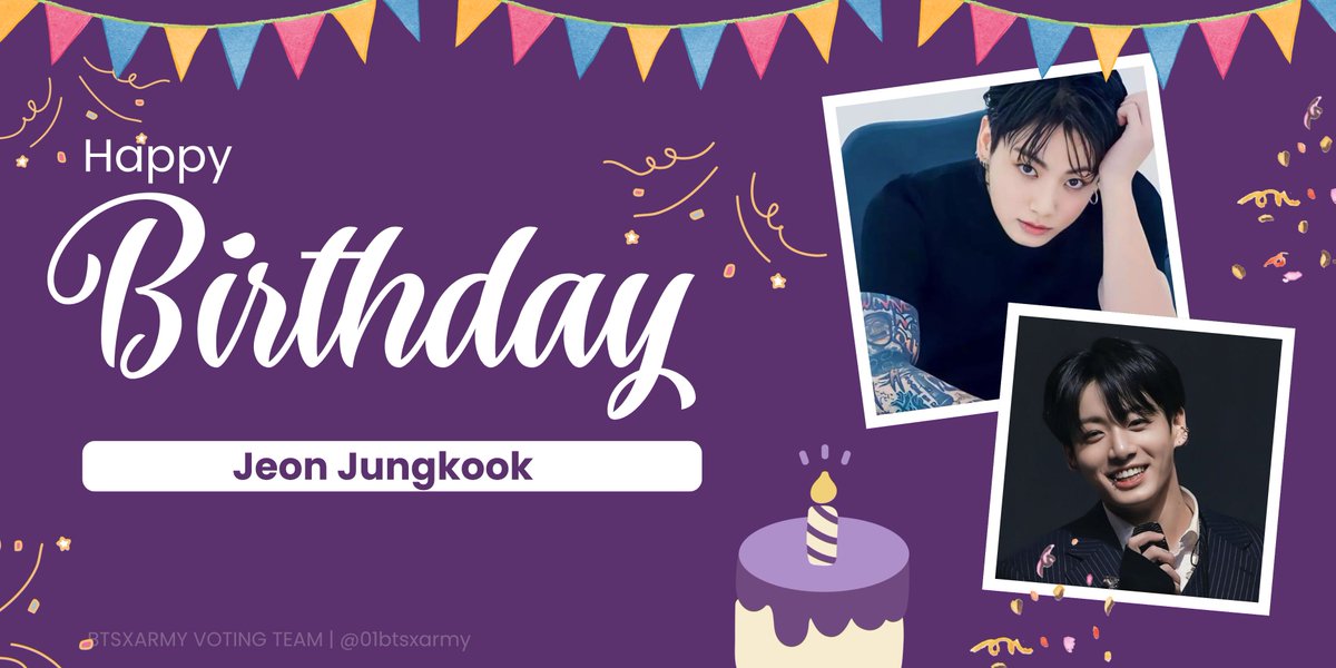 01Btsxarmy's tweet photo. Happy birthday to our one and only, Golden Maknae, JK! 🎂💜

#HAPPYJKDAY @BTS_twt
#HappyBirthdayJungkook
#HappyJungkookDay
#AlwaysByYourSideJK https://t.co/rpkrj3Tie1