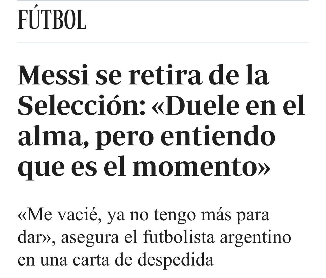 Adry___RM's tweet photo. 🚨| OFICIAL: Leo Messi se convierte en el primer futbolista en la historia que se retira de su selección dos veces.

EL GOAT.🔥🔥 https://t.co/SmEr6XN470
