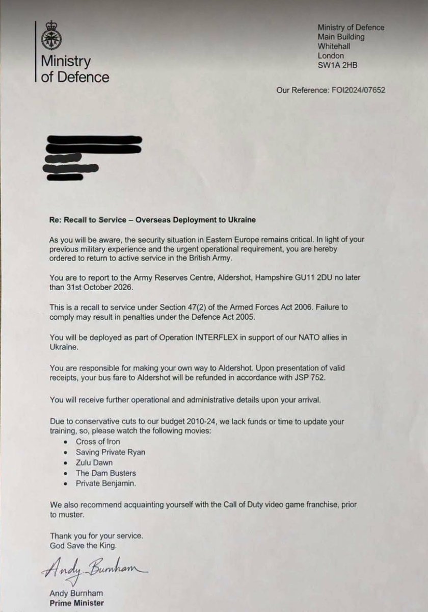 Bishop_Beesley's tweet photo. This came through my letterbox earlier, I was only in the TA and that was 40 years ago. https://t.co/DkIHW4zp9W