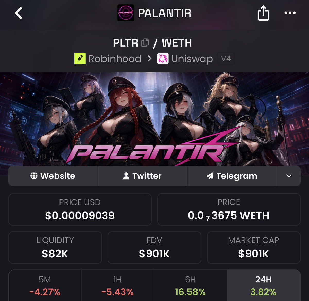 brandonsalim's tweet photo. my biggest conviction bag $pltr

meme stocks will be huge

0xfF5F5Ed5380A628427c9cF76D573a10a5521EC31 https://t.co/ZveFNjb1Bg