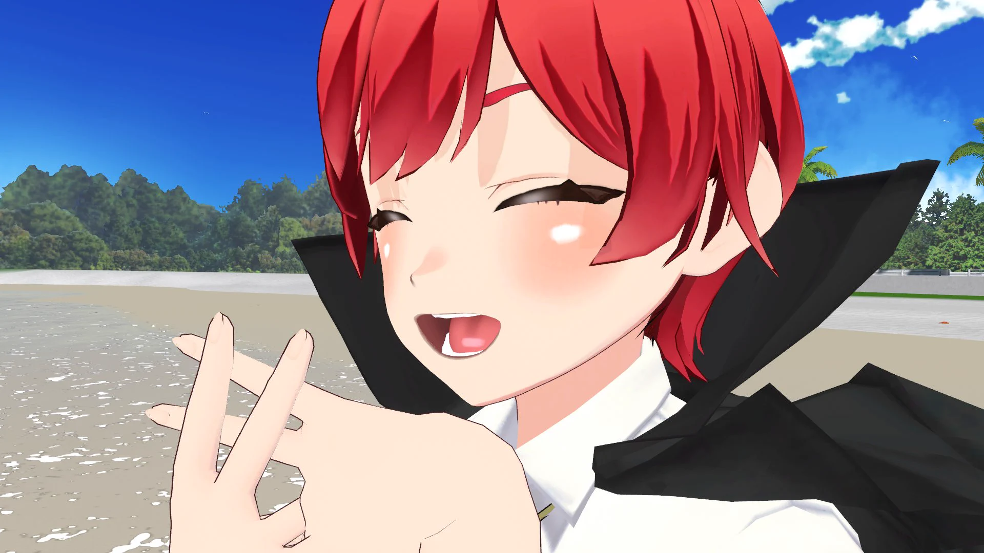 赤髪のとも💎☺︎ na platformě X: „左手がグーでー 右手がチョキでー