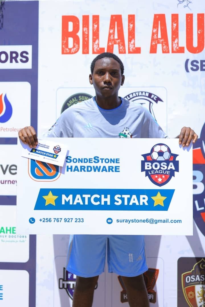BosaLeague's tweet photo. โญ MAN OF THE MATCH! โญ
Kikambi Hassan of SC M19 FC was the hero๐ฅโฝ๏ธ
He provided an assist and then stepped up to score the equaliser, inspiring his team to a thrilling draw against Golden Jubilee FC. ๐๐ฝ๐ช๐ฝ
๐ MOTM: Kikambi Hassan
#BOSALeague #SCM19 #MOTM https://t.co/IFIapzlLtH