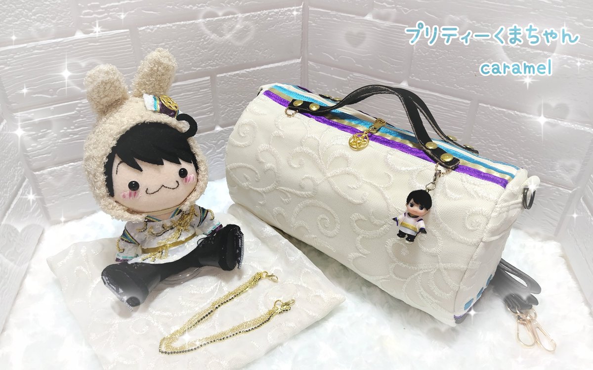 pretty_kumachan's tweet photo. 🐰🐰white🐰

9月も結弦くんやゆづ友さん、リラ友さんにとって幸せな月となりますように🍀

和柄レースを使ってSEIMEI風バッグを作ってみました💖
可愛いフォルムの2WAYになってます👜
チェーンチャームは取り外し可能で好きなチャームをつけられます✨

#羽生結弦
#SEIMEI
#手作りバッグ https://t.co/FuWO9HwPeO