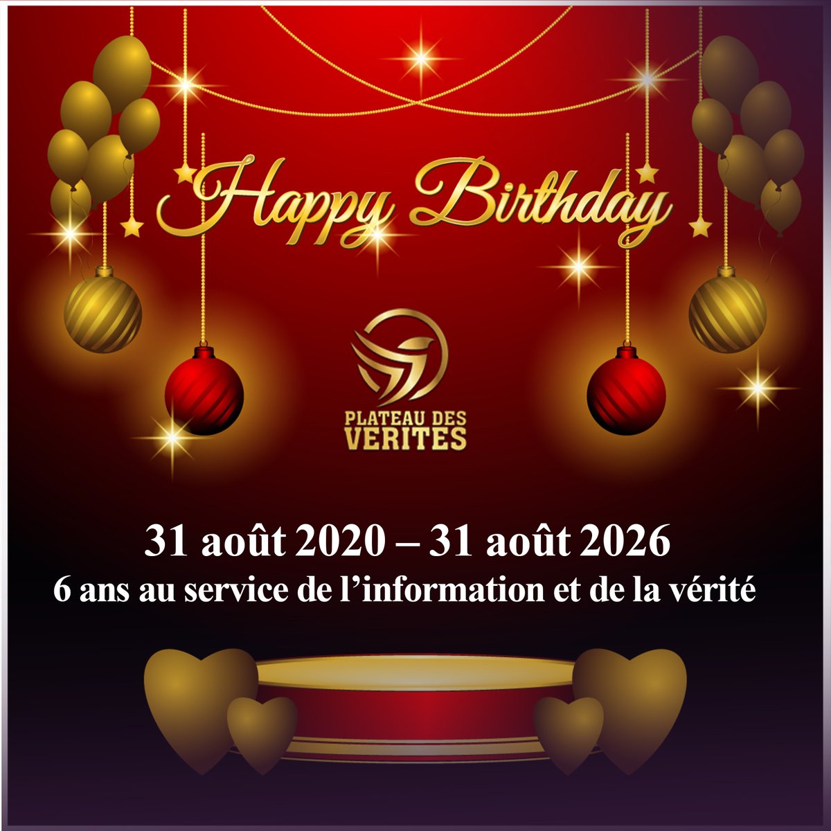 PVerites's tweet photo. 31 août 2020 – 31 août 2026
6 ans au service de l’information et de la vérité https://t.co/nBurlhvFa2