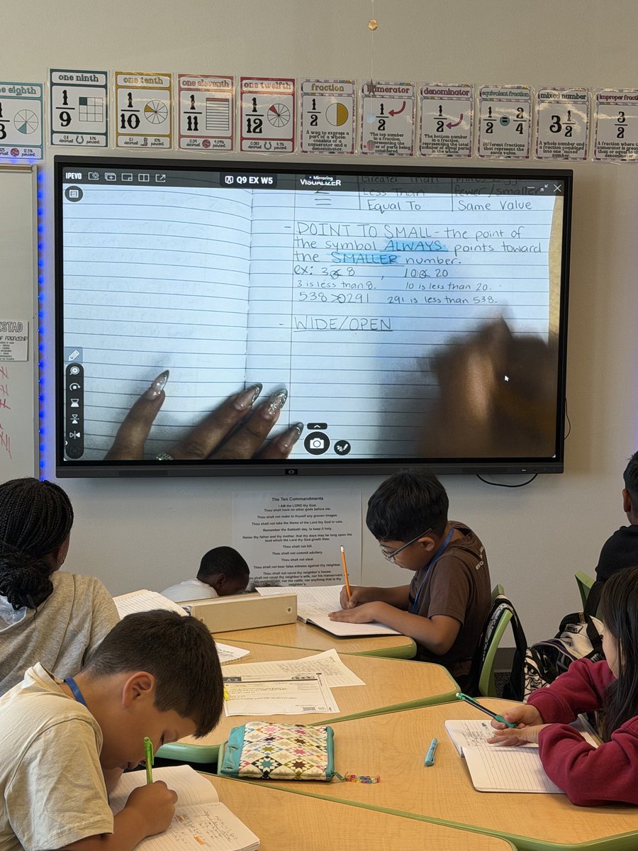 Alaina_Boaz's tweet photo. Mrs. Millerβs Bunche Bears are building strong math habits by taking notes in their math notebooks as they learn how to compare numbers! βοΈπ’ Thatβs the Midland Way! β€οΈπ #ExpectExcellence #GrowingMathematicalThinkers https://t.co/eWERqz2zK8