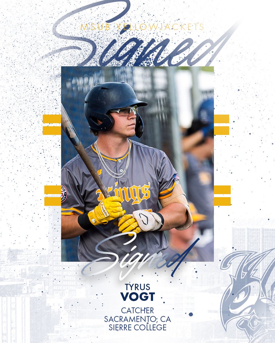 MSUBBaseball's tweet photo. Signed✍️

Congratulations Tyrus, welcome to the Yellowjacket family!

#MSUBSPORTS | #MSUBBSB https://t.co/0EtqSJfW2M