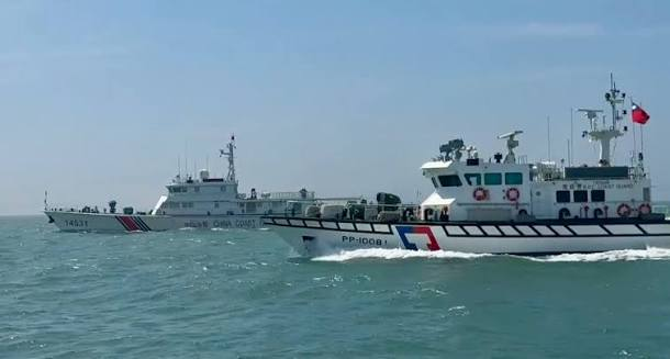 4 China Coast Guard vessels enter Kinmen waters; Taiwan CGA blocks & monitors