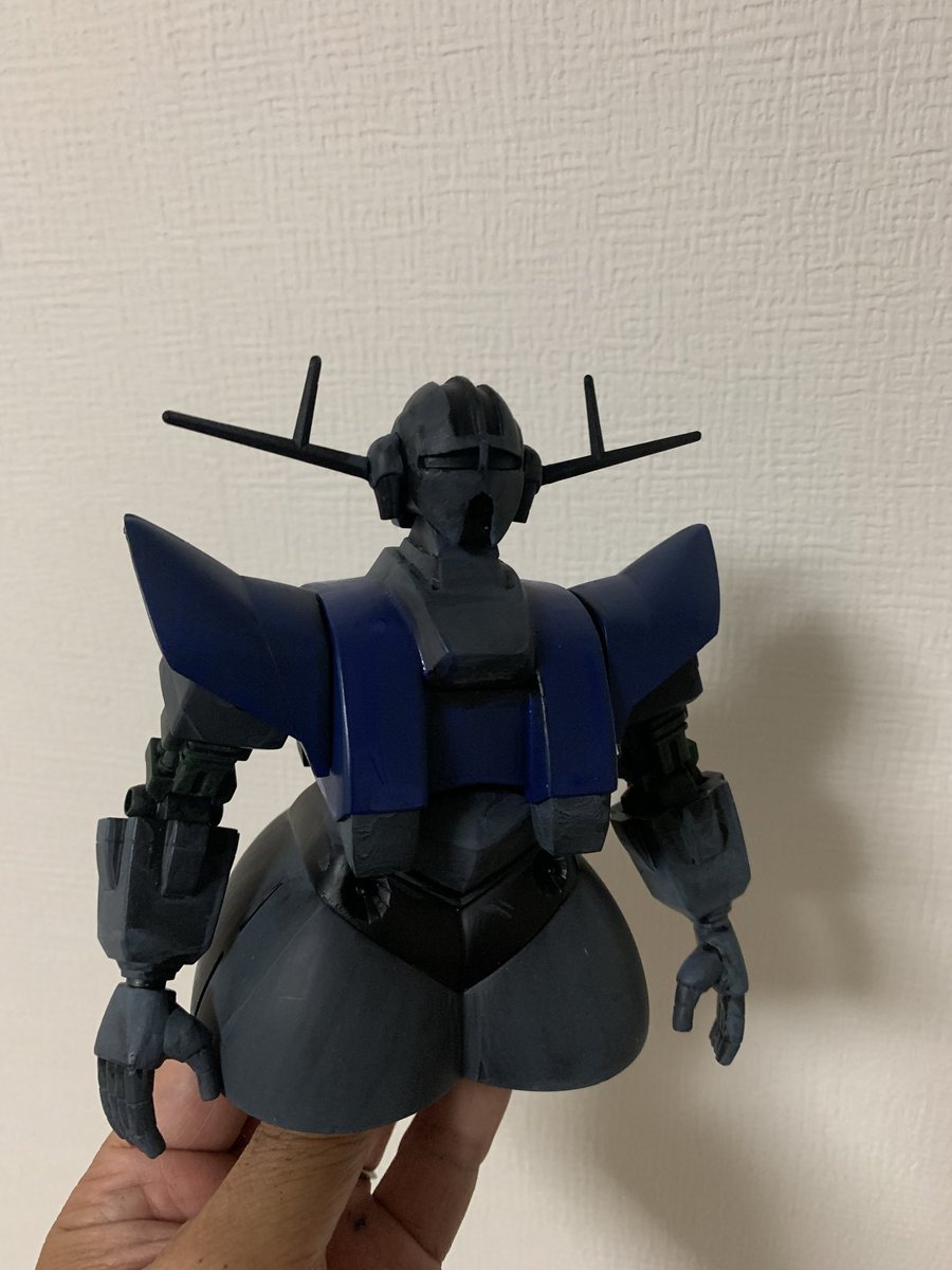 Id87Nm's tweet photo. #ジオング1ヶ月戦記完成 
あ〜今回も間に合いませんでした〜
青いとこまだ乾いてません。　

でも楽しかった〜またよろしくお願いします。 https://t.co/GyvDZqN7zb