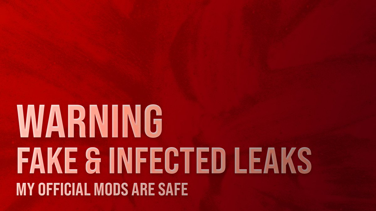 SimMattically's tweet photo. ⚠️ It has come to my attention that leaked, unauthorized versions of my mods are being distributed on third-party sites.

The leaked files has been tampered with and infected with a Trojan virus by scammers.

My official releases (Patreon) are completely safe. However, I have zero control over what third parties inject into stolen files.

If you downloaded a leaked version from an unauthorized source, delete it immediately and scan your system.