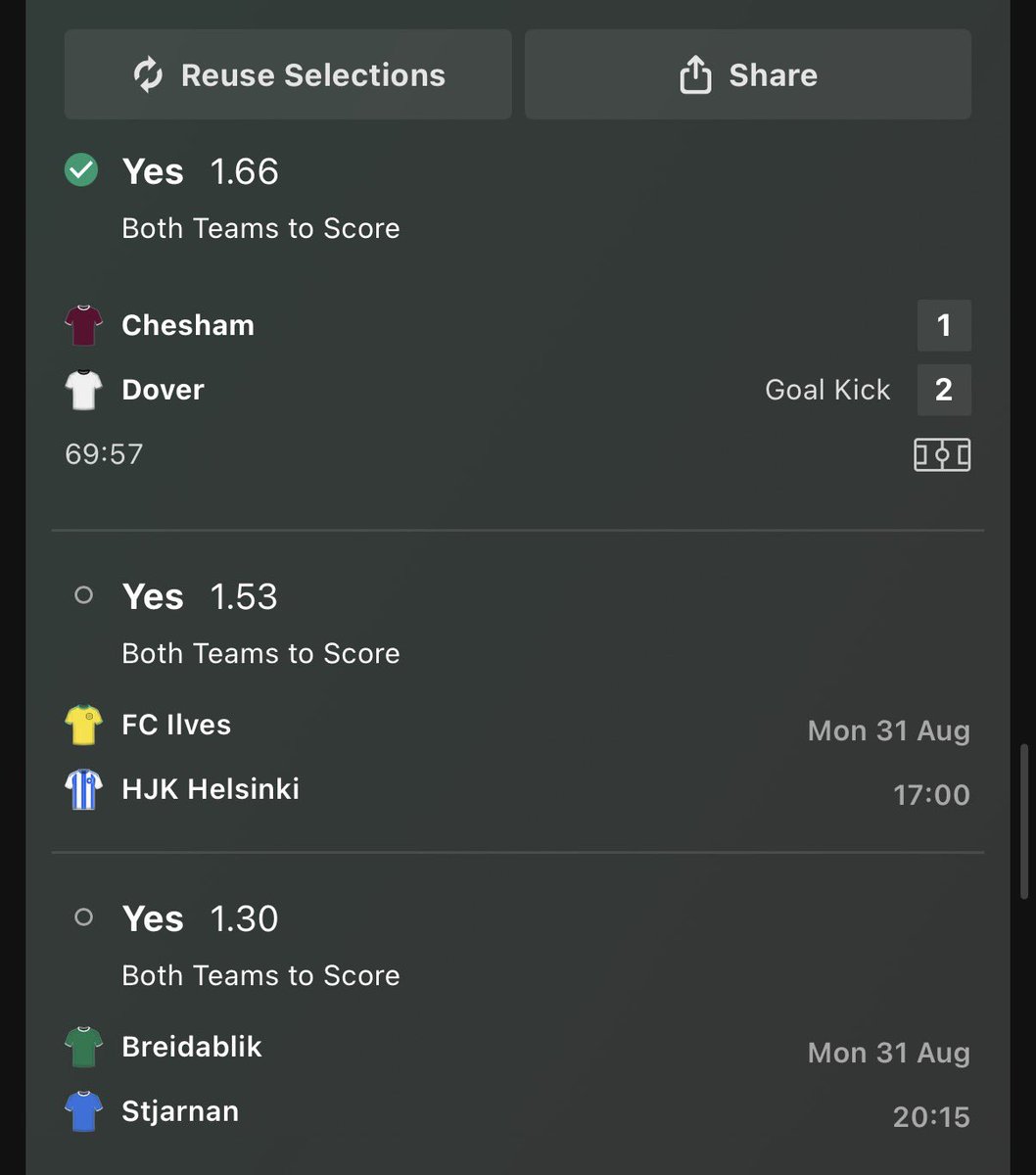 Cashstormtips's tweet photo. Chesham vs Dover 🏴󠁧󠁢󠁥󠁮󠁧󠁿✔️ https://t.co/OeFU4AODMe