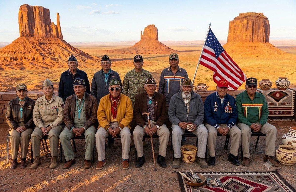 _nativeamerica's tweet photo. They will never erase the history of our Navajo Code Talkers. 🎖🦅🇺🇲 https://t.co/K0zOkMVEx2