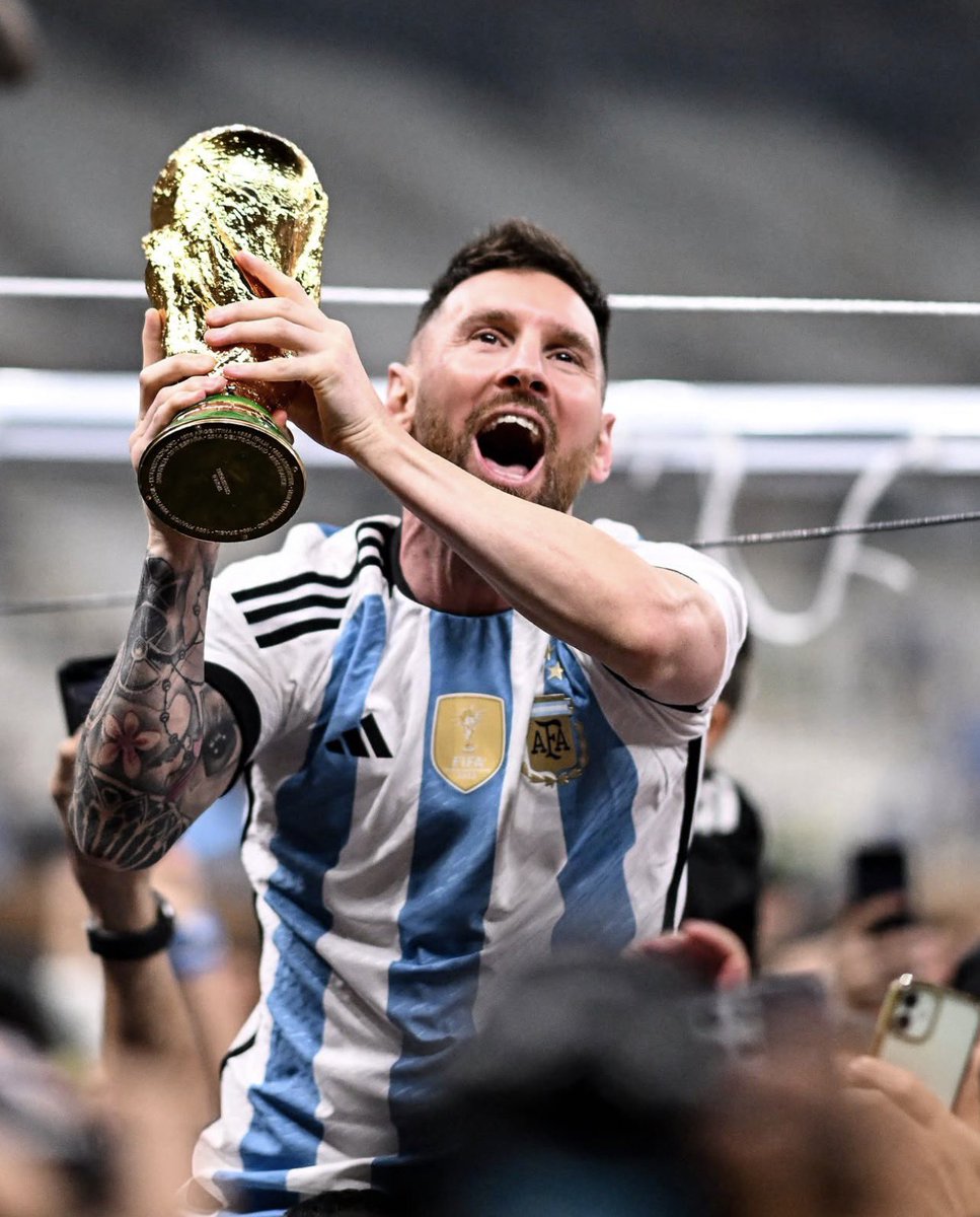 Velorcoin's tweet photo. 🚨 END OF AN ERA: Lionel Messi has officially retired from international football with Argentina. 

20 years. A World Cup. Two Copa Américas. A generation of football defined.

The No. 10 walks away from Argentina, but the legacy stays forever.

Where does Messi rank all time? 🐐🇦🇷