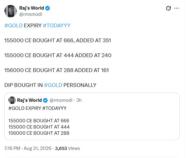 BEBITRACK's tweet photo. #GOLD
@rmsmodi 

Paper trade.... buy in paper... calculate profit excel..
6xxxx...  100xxxx..🤣🤣🤣🤣

Any recovery.. will tweet.. bought at 10... booked 100... 10x done🤣🤣🤣🤣
=================== https://t.co/6FE3py2BIc