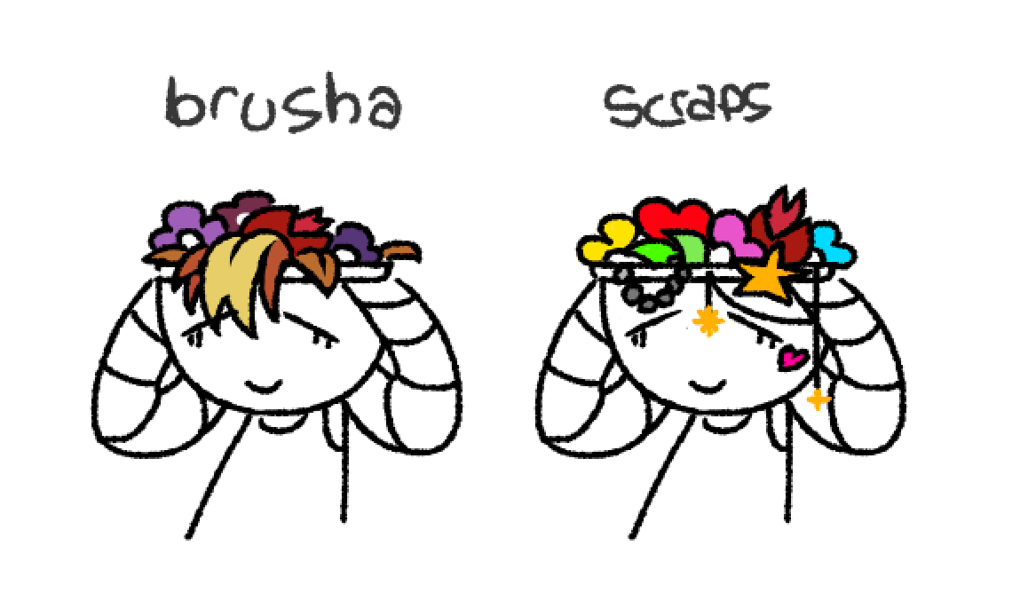 aflowerkeeper's tweet photo. sometimes i let other toons style how i have my flowers.. heres a doodle i made of some examples! https://t.co/NeGe64bIx6