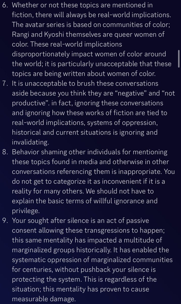 RangshisNation's tweet photo. real people live this, real people in the server in the members, mods and admin team live these experiences and are able to criticize them if they want. this is not just rules about not being dismissive, it was a general statement. Please read attached for more context. https://t.co/aRtgGQ4nrX